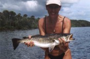 Speckled Sea Trout caught by Sharon with Capt. Larry Sydnor